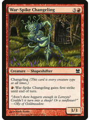 Magic: The Gathering War-Spike Changeling (139) Moderately Played