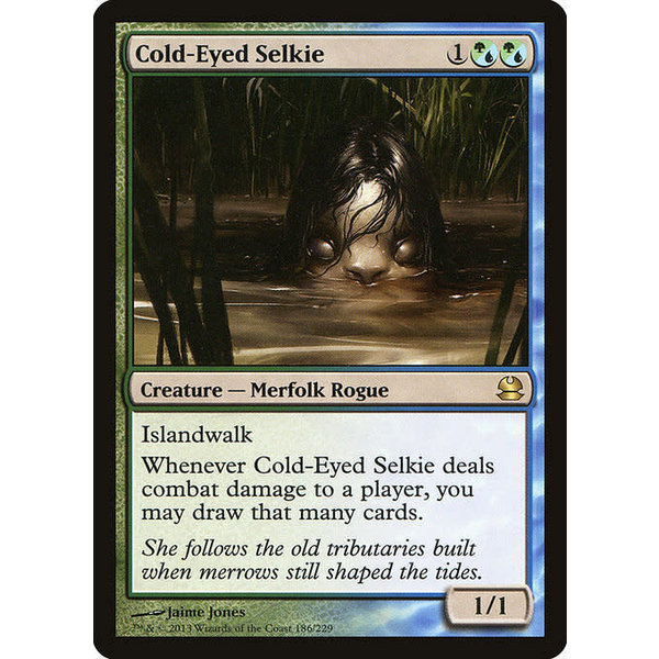 Magic: The Gathering Cold-Eyed Selkie (186) Moderately Played
