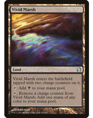 Magic: The Gathering Vivid Marsh (228) Lightly Played