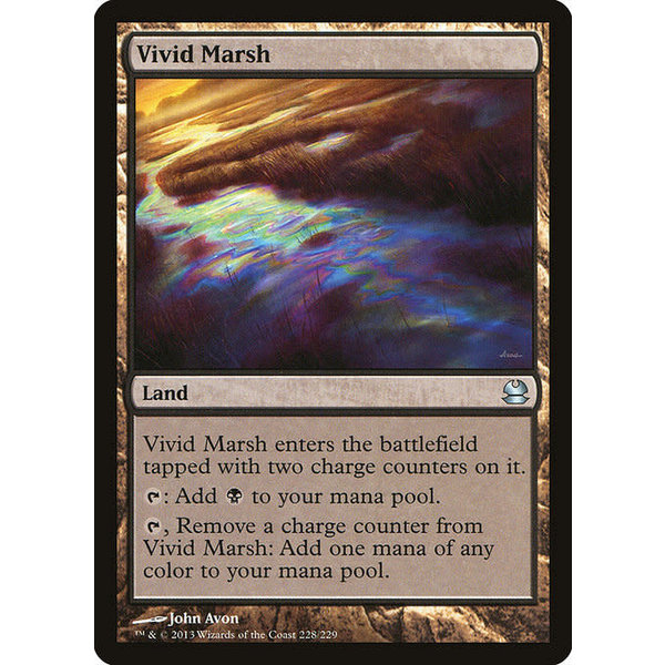 Magic: The Gathering Vivid Marsh (228) Lightly Played