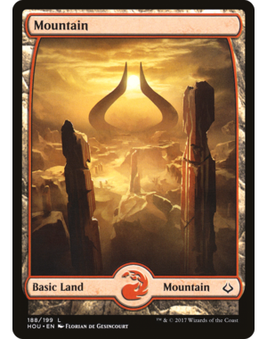 Magic: The Gathering Mountain (188) - Full Art (188) Lightly Played