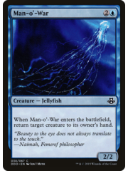 Magic: The Gathering Man-o'-War (038) Moderately Played