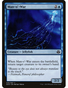 Magic: The Gathering Man-o'-War (038) Moderately Played