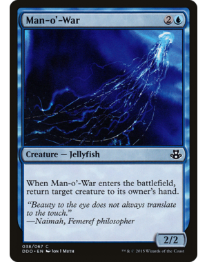Magic: The Gathering Man-o'-War (038) Moderately Played