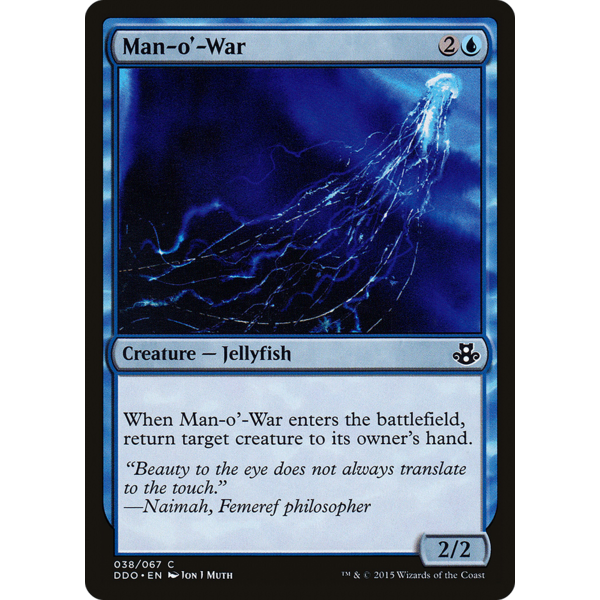 Magic: The Gathering Man-o'-War (038) Moderately Played