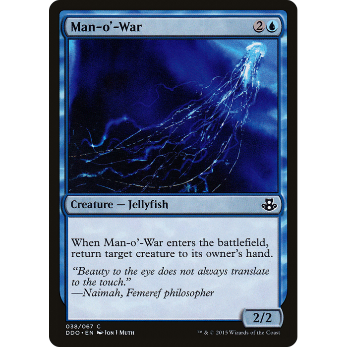Magic: The Gathering Man-o'-War (038) Moderately Played