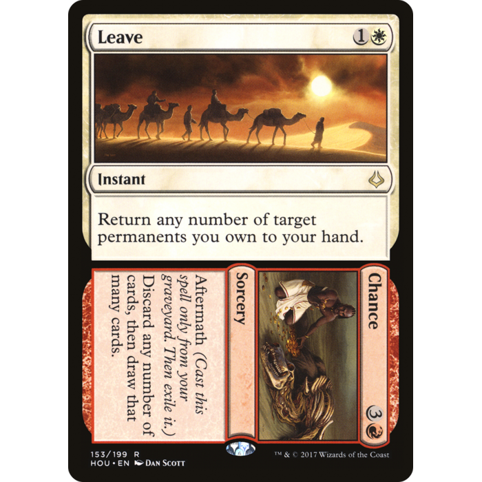 Magic: The Gathering Leave // Chance (153) Lightly Played Foil