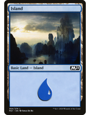 Magic: The Gathering Island (264) (264) Near Mint Foil