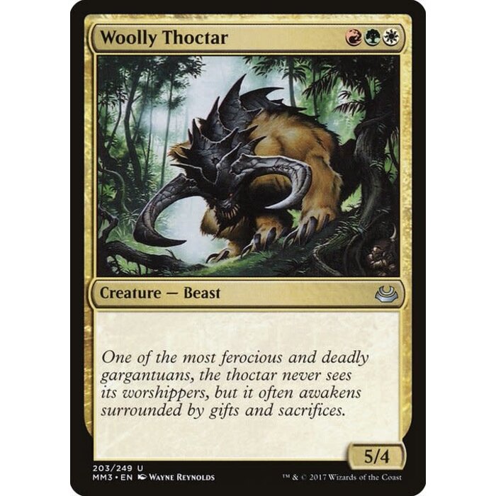 Magic: The Gathering Woolly Thoctar (203) Near Mint