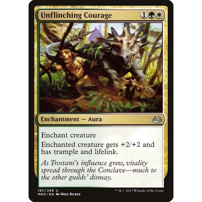 Magic: The Gathering Unflinching Courage (197) Lightly Played