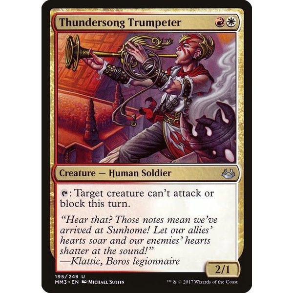 Magic: The Gathering Thundersong Trumpeter (195) Lightly Played