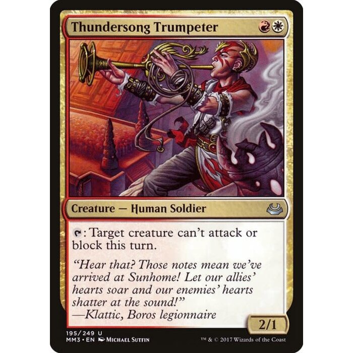 Magic: The Gathering Thundersong Trumpeter (195) Near Mint