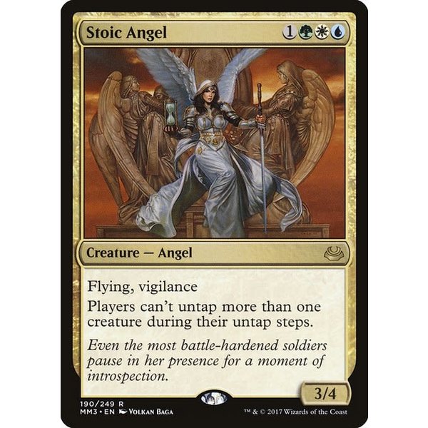 Magic: The Gathering Stoic Angel (190) Lightly Played