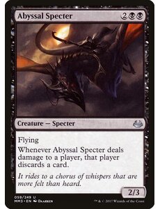 Magic: The Gathering Abyssal Specter (059) Lightly Played