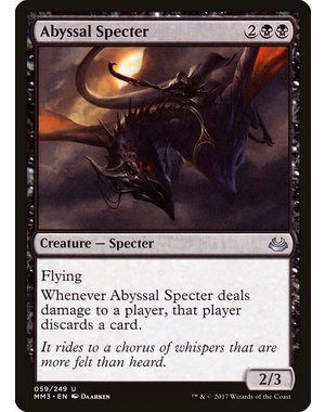 Magic: The Gathering Abyssal Specter (059) Lightly Played