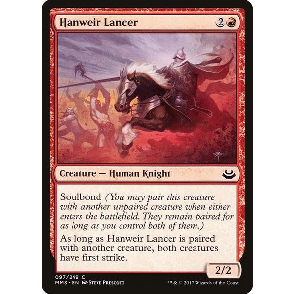 Magic: The Gathering Hanweir Lancer (097) Near Mint