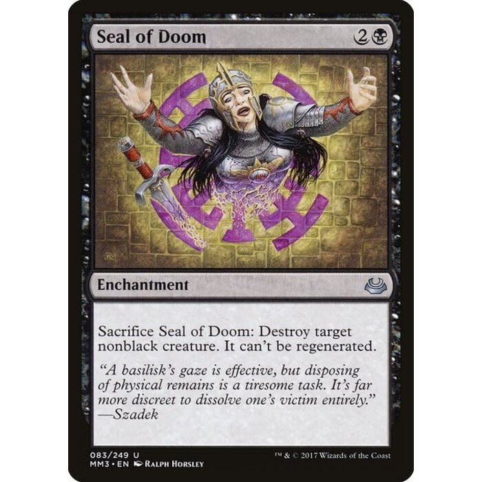 Magic: The Gathering Seal of Doom (083) Lightly Played
