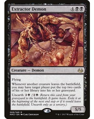 Magic: The Gathering Extractor Demon (069) Lightly Played
