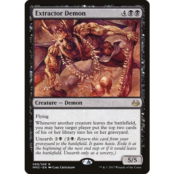 Magic: The Gathering Extractor Demon (069) Lightly Played