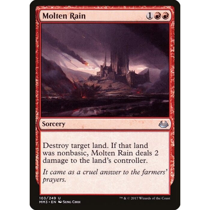 Magic: The Gathering Molten Rain (103) Lightly Played