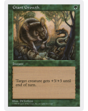 Magic: The Gathering Giant Growth (161) Lightly Played