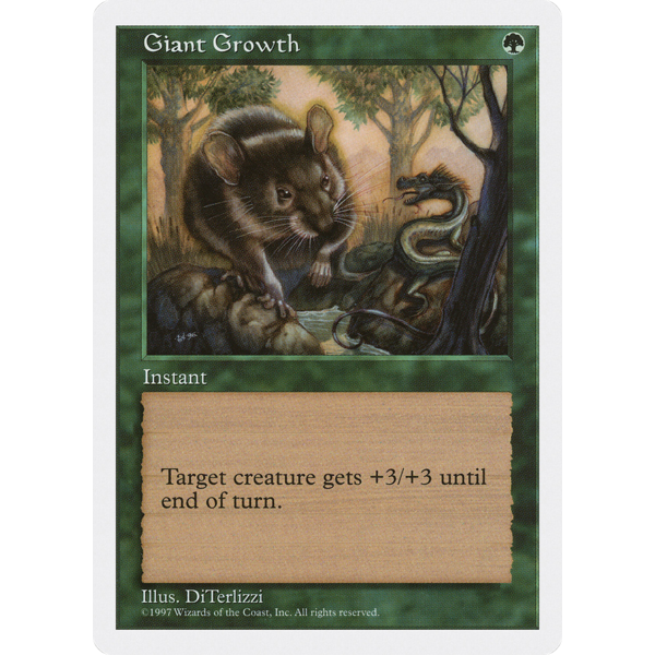 Magic: The Gathering Giant Growth (161) Lightly Played