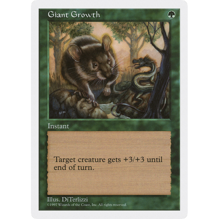 Magic: The Gathering Giant Growth (161) Lightly Played