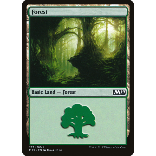 Magic: The Gathering Forest (279) (279) Lightly Played