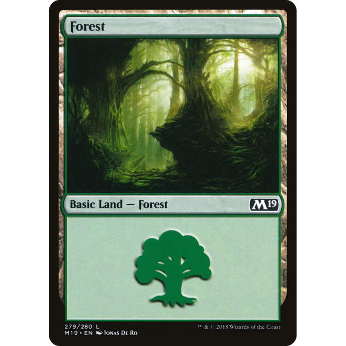Magic: The Gathering Forest (279) (279) Lightly Played