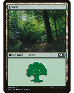 Magic: The Gathering Forest (278) (278) Near Mint Foil