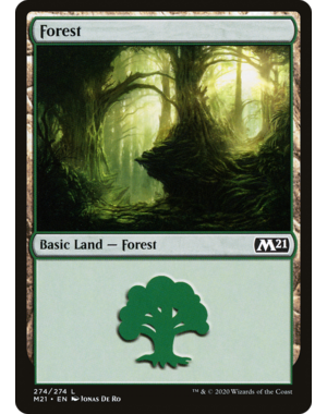 Magic: The Gathering Forest (274) (274) Near Mint Foil