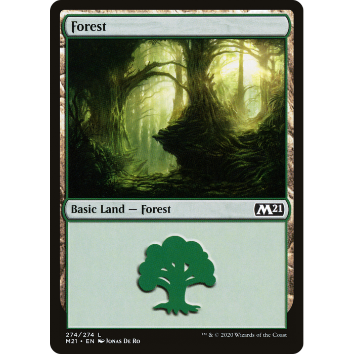 Magic: The Gathering Forest (274) (274) Lightly Played