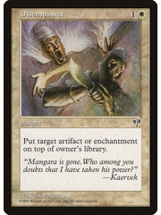 Magic: The Gathering Disempower (009) Moderately Played