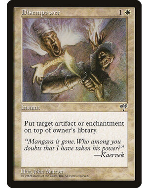 Magic: The Gathering Disempower (009) Moderately Played