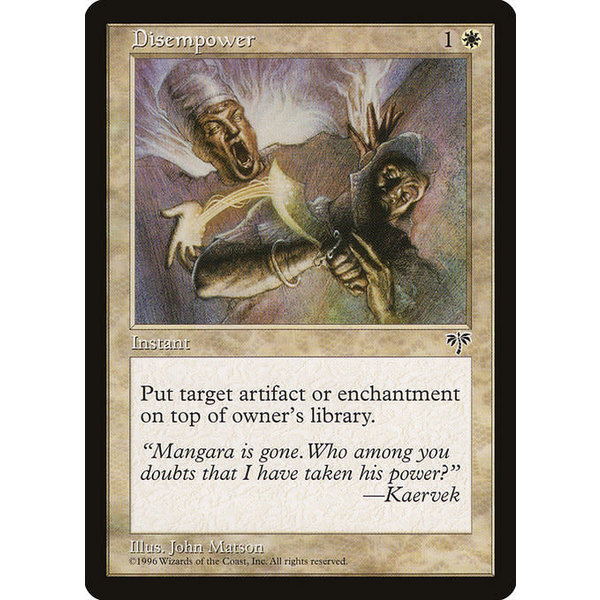 Magic: The Gathering Disempower (009) Lightly Played