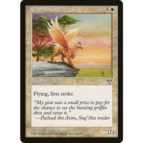 Magic: The Gathering Ekundu Griffin (013) Moderately Played