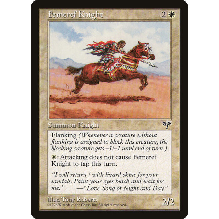 Magic: The Gathering Femeref Knight (018) Moderately Played