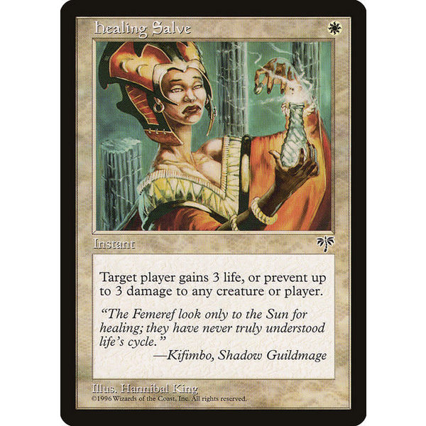 Magic: The Gathering Healing Salve (020) Moderately Played