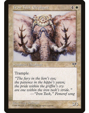 Magic: The Gathering Iron Tusk Elephant (022) Moderately Played