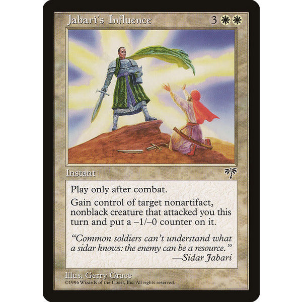Magic: The Gathering Jabari's Influence (024) Moderately Played