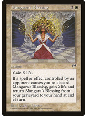 Magic: The Gathering Mangara's Blessing (025) Heavily Played