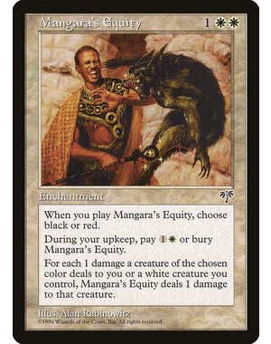 Magic: The Gathering Mangara's Equity (026) Lightly Played