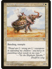 Magic: The Gathering Noble Elephant (030) Moderately Played