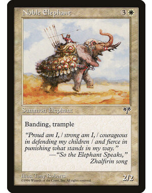 Magic: The Gathering Noble Elephant (030) Moderately Played