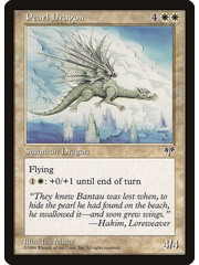 Magic: The Gathering Pearl Dragon (033) Moderately Played