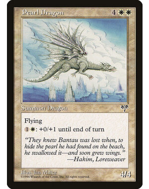 Magic: The Gathering Pearl Dragon (033) Moderately Played