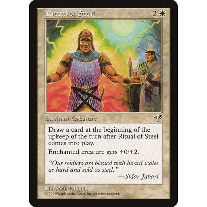 Magic: The Gathering Ritual of Steel (036) Moderately Played