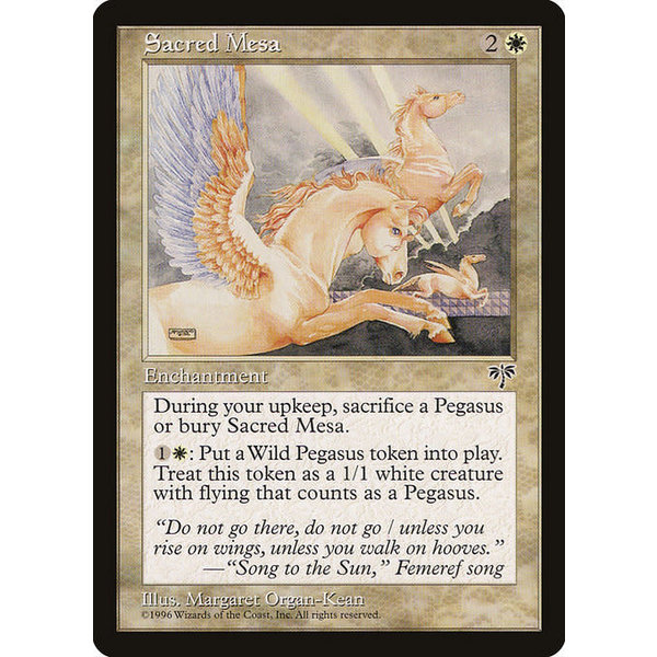 Magic: The Gathering Sacred Mesa (037) Moderately Played
