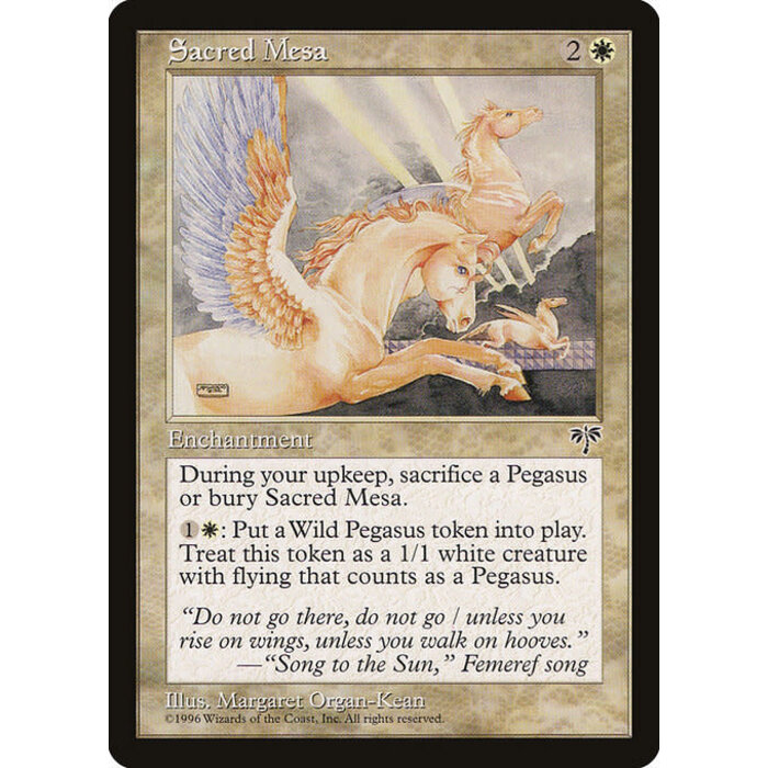 Magic: The Gathering Sacred Mesa (037) Moderately Played