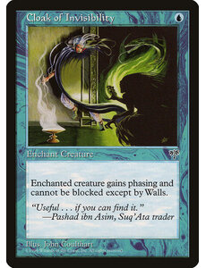 Magic: The Gathering Cloak of Invisibility (058) Moderately Played